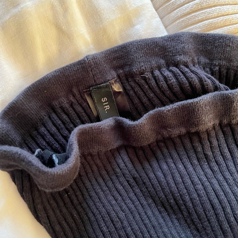SIR the Label Black Enes Ribbed Cardigan and Pants Matching Set - Picture 6 of 9